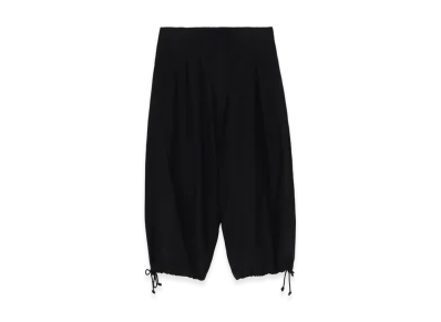 Yohji Yamamoto POUR HOMME Wide Twill Standaed Ballon Pants "Black"