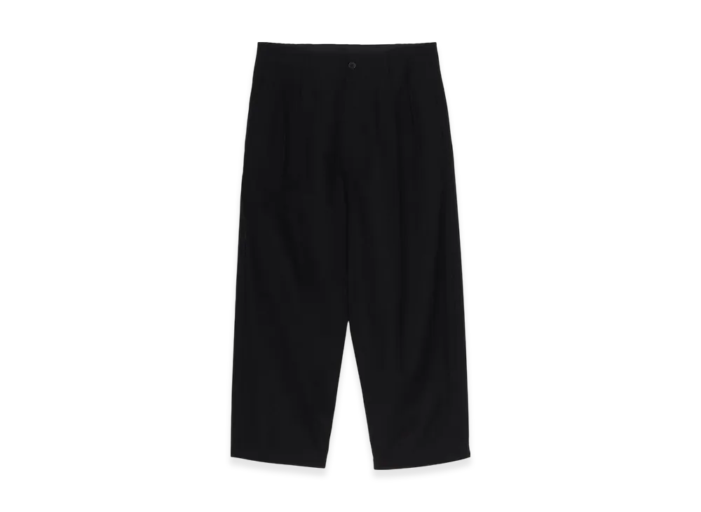 Yohji Yamamoto POUR HOMME Wide Twill Side Tape Pants "Black"