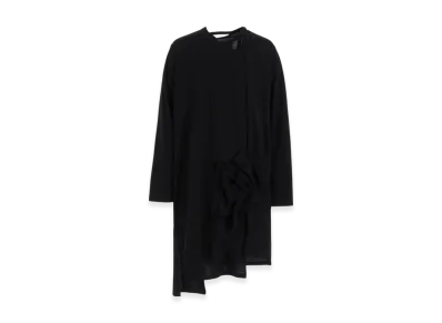 Yohji Yamamoto POUR HOMME Tufcot C/L Jersey Binder Short Sleeve T "Black"