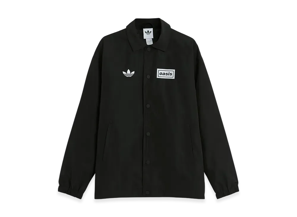 Oasis x adidas コラボ ツアー ロングスリーブシャツ Black adidas x Oasis Tour Jacquard Jersey Black Men's - SS25 - US