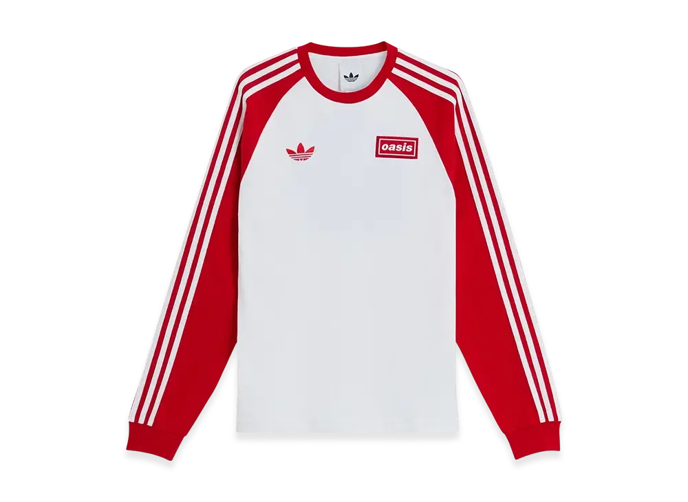 adidas x Oasis Tour 3-Stripes Longsleeve Tee "White"