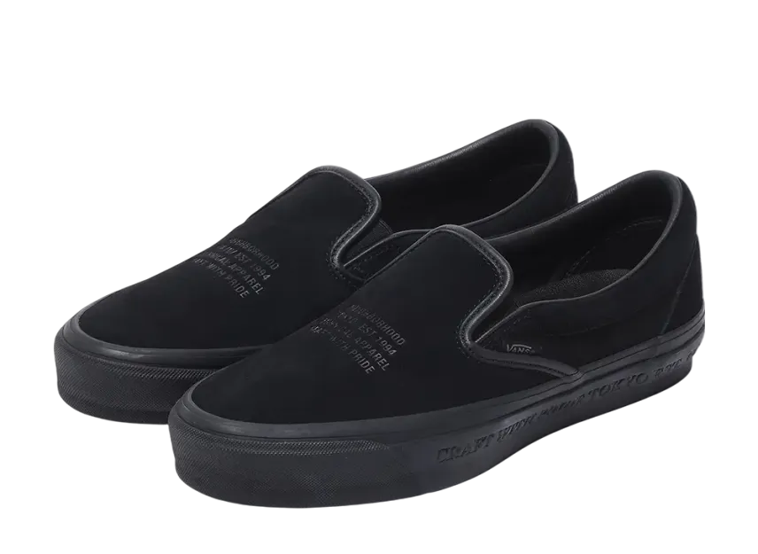 ネイバーフッド × OTWバイバンズ クラシック スリッポン 98 "ブラック"