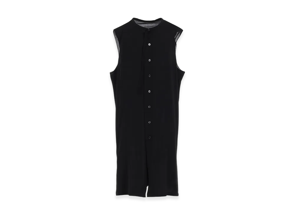 Yohji Yamamoto POUR HOMME Soft Vail No Sleeve Printed Cd "Black"