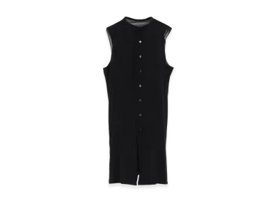 Yohji Yamamoto POUR HOMME Soft Vail No Sleeve Printed Cd "Black"