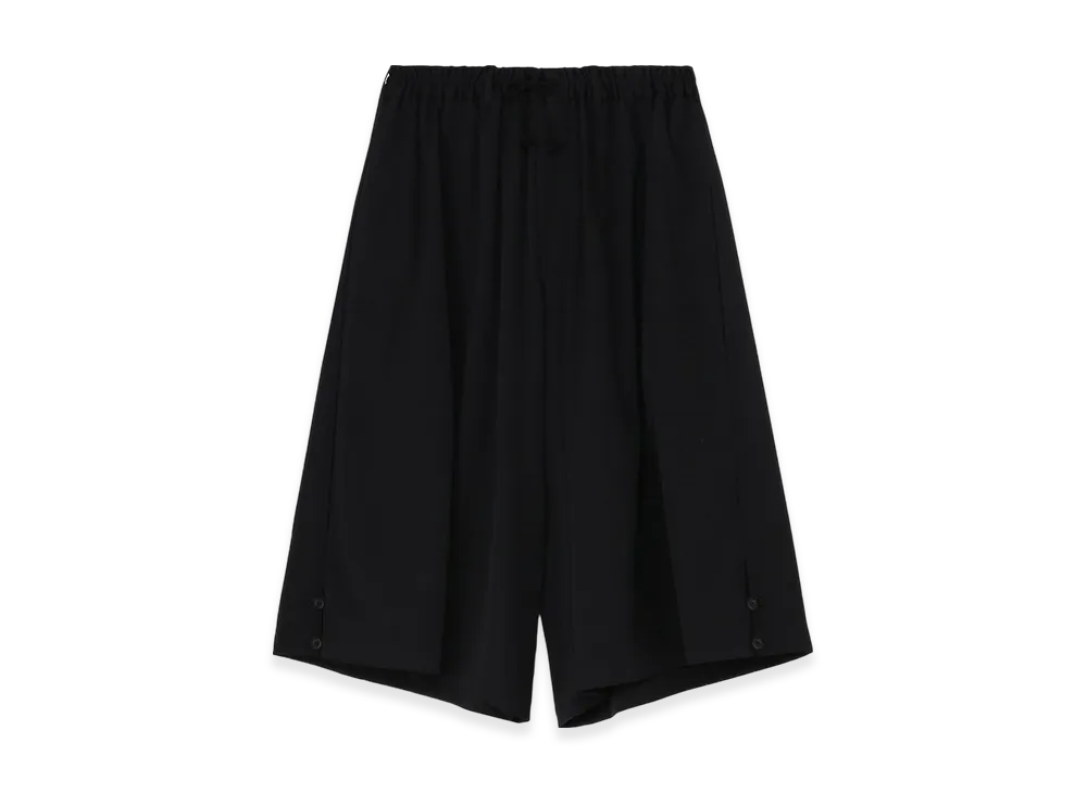 Yohji Yamamoto POUR HOMME Wool Gabardine Box Pleats Pants "Black"