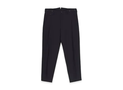Yohji Yamamoto POUR HOMME Ry/Ny/Cu Lawn Suspender Slim Pants "Black"