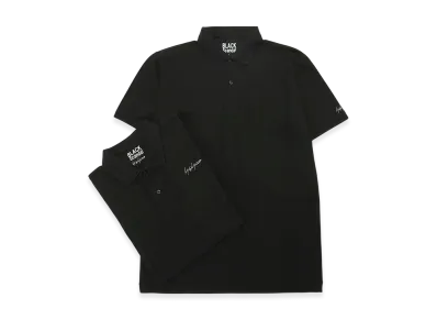 Yohji Yamamoto POUR HOMME 2Pieces Pack Signature Embroidery Polo Shirts "Black"