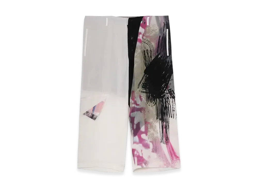 Yohji Yamamoto POUR HOMME Grey Printed Pants "Grey"