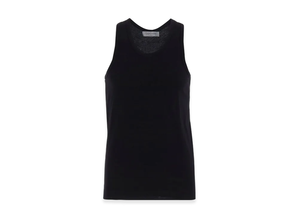Yohji Yamamoto POUR HOMME 30/-Plain Stitch Tank Top "Black"
