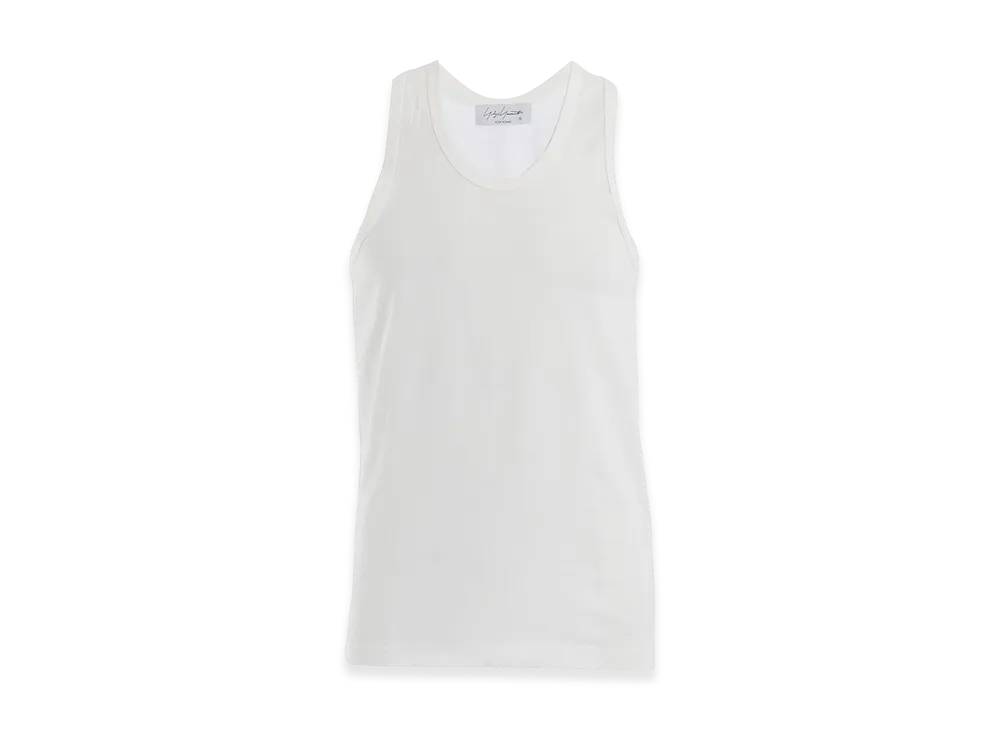 Yohji Yamamoto POUR HOMME 30/-Plain Stitch Tank Top "White"