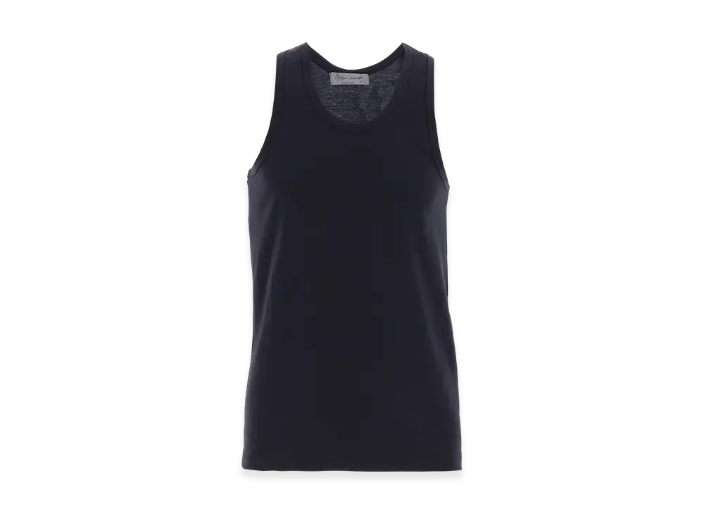 Yohji Yamamoto POUR HOMME 30/-Plain Stitch Tank Top "Navy"