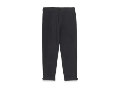 Yohji Yamamoto POUR HOMME C/ Poplin Tab Detail Slim Pants "Black"
