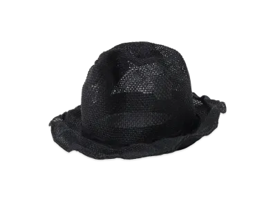 Yohji Yamamoto POUR HOMME Paper Pe Body Mountain Hat "Black"