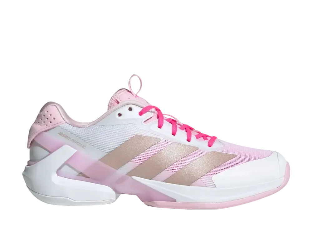 adidas Women's Adizero Ubersonic 5 Tennis "Cloud White/Ash Pearl/Lucid Pink"
