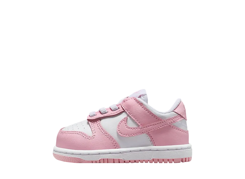ナイキ TD ダンク ロー レトロ "ホワイト/ホワイト/ホワイト/ミディアムソフトピンク" (キッズ)