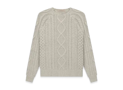 FEAR OF GOD Essentials Cable Knit Sweater "Smoke"