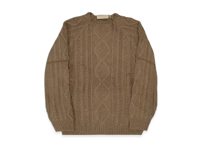 FEAR OF GOD Essentials Cable Knit Sweater "Wood"