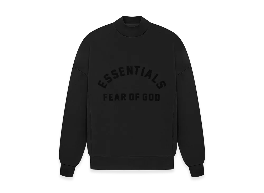 FEAR OF GOD Essentials Crew Neck Bonding Sweatshirt "Jet Black"