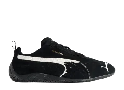 バレンシアガ × プーマ スピードキャット スウェード "ブラック/ホワイト"