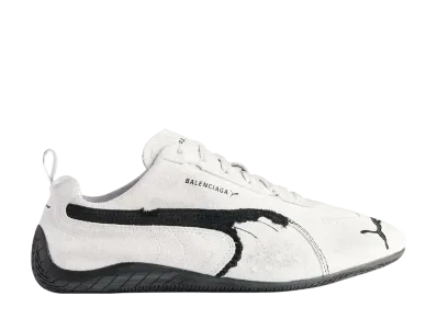 バレンシアガ × プーマ スピードキャット スウェード "ホワイト/ブラック"