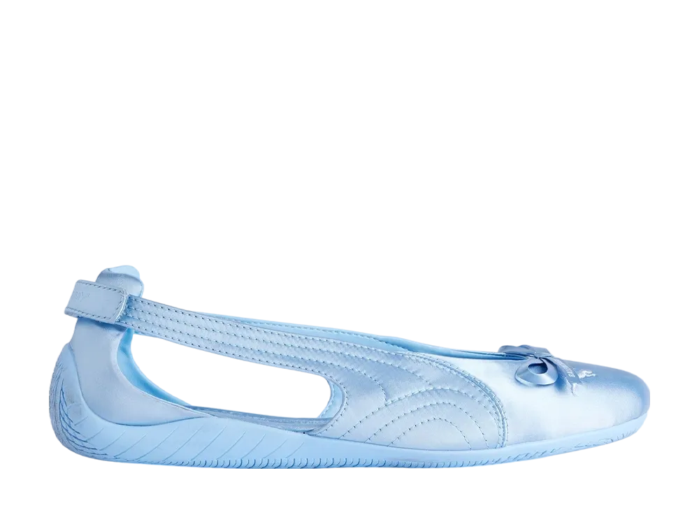 バレンシアガ × プーマ ウィメンズ スピードキャット バレエ サテン "ライトブルー"