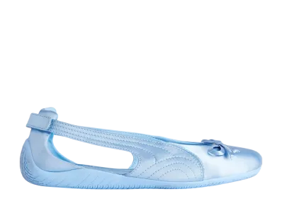 バレンシアガ × プーマ ウィメンズ スピードキャット バレエ サテン "ライトブルー"