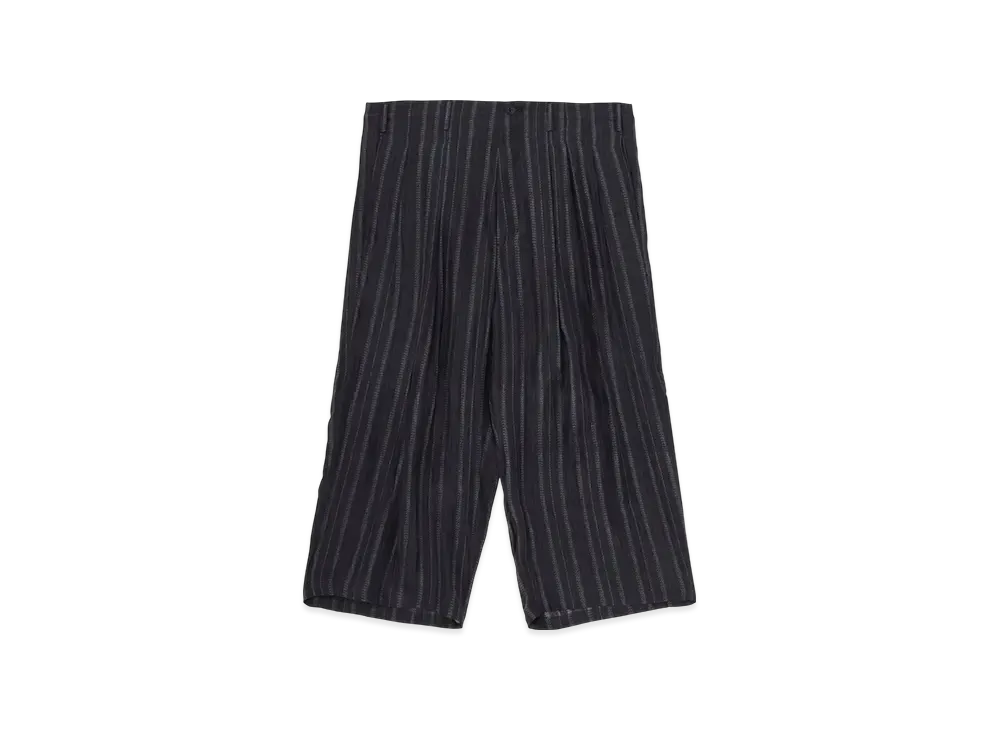 Yohji Yamamoto POUR HOMME 6Tucks Stripe Pants "Black"