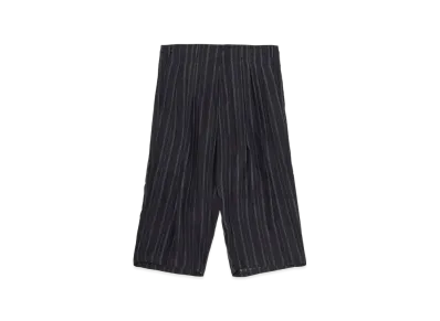 Yohji Yamamoto POUR HOMME 6Tucks Stripe Pants "Black"