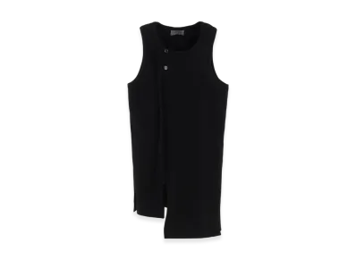 Yohji Yamamoto POUR HOMME American Single Jersey Binder Sleeveless T "Black"