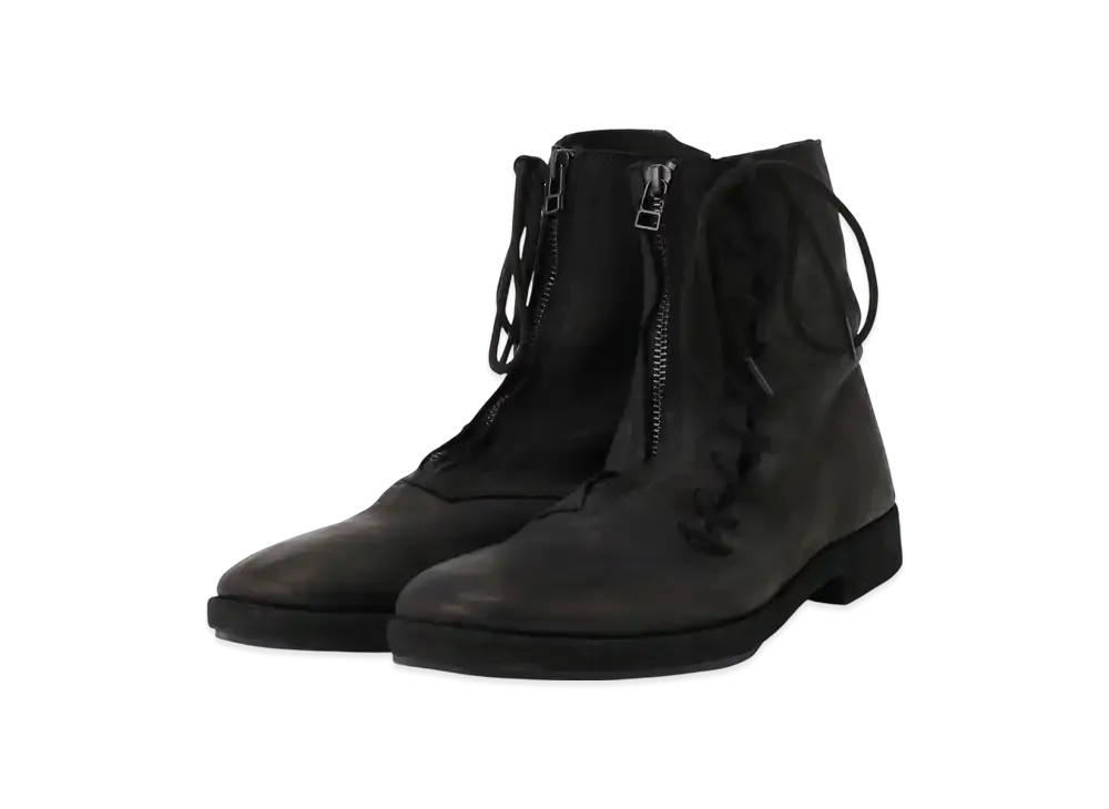 Yohji Yamamoto POUR HOMME Product Dyeing Horse Leather Front Zip