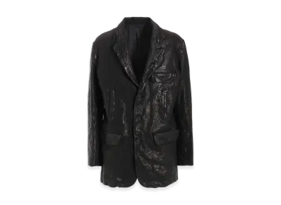 Yohji Yamamoto POUR HOMME Backlash Calf Dyed 5Pockets Single Jacket "Black"