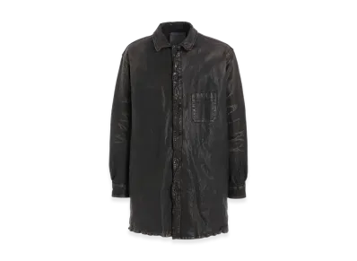 Yohji Yamamoto POUR HOMME Backlash Mimosa Garment Dyed Shirt Blousons "Black"