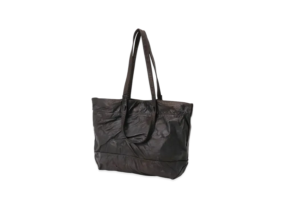 Yohji Yamamoto POUR HOMME Product Dyeing Horse Double Handle Tote Bag "Black"
