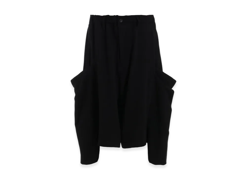 Yohji Yamamoto POUR HOMME Horizontal Decay Big Pocket Pants "Black"