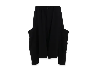 Yohji Yamamoto POUR HOMME Horizontal Decay Big Pocket Pants "Black"