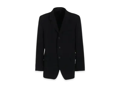 Yohji Yamamoto POUR HOMME Suit Gabardine Cdh 3Buttons Single Jacket "Black"