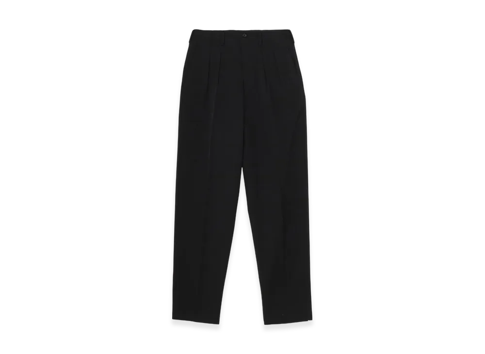 Yohji Yamamoto POUR HOMME Suit Gabardine 2Tuck Pants "Black"