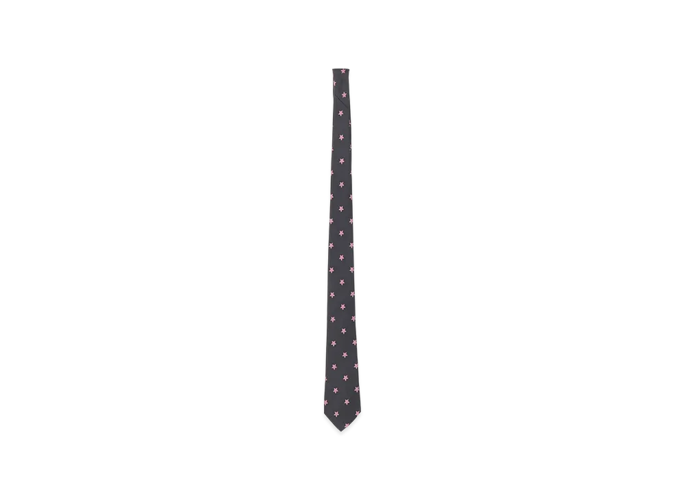 Yohji Yamamoto POUR HOMME Star Pattern JQ Derby Tie C "Grey"