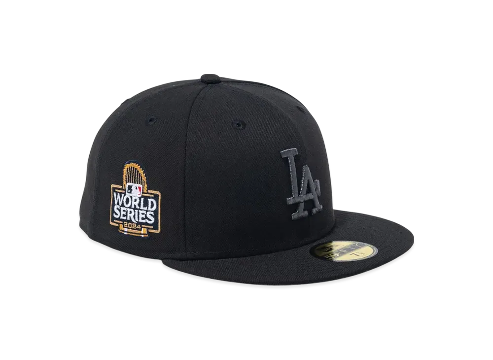 NEW ERA 59Fifty World Series Champions 2024 Los Angeles Dodgers World Series Patch "Black"