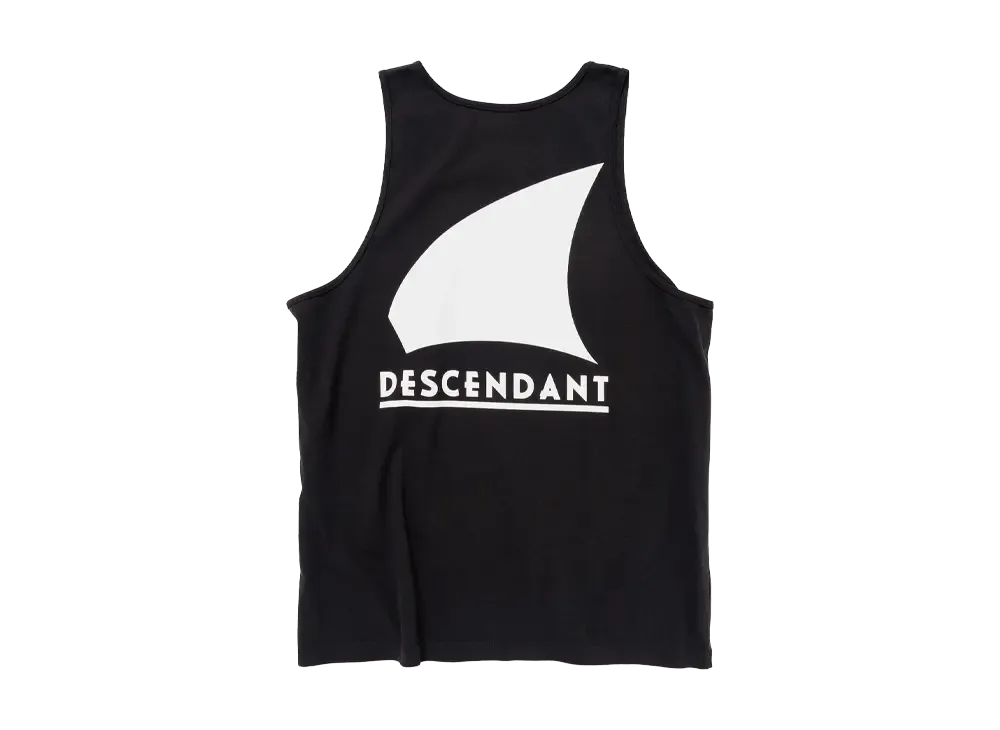 DESCENDANT◆ディセンダント/タンクトップ/3/コットン/IDG/CACHALOT MOTTELD/DYE NO SLEEVE DESCENDANTディセンダント タンクトップ