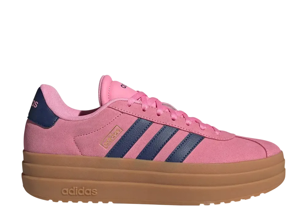 adidas Women's VL Court Bold "Bliss Pink/Dark Blue/Gold Metallic"