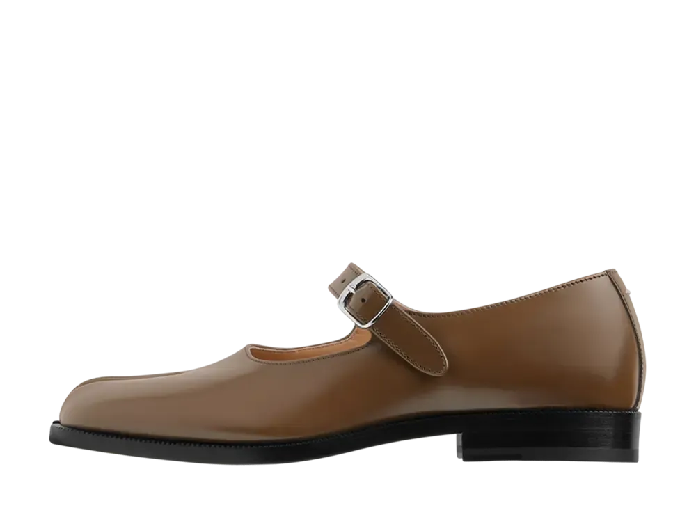 Maison Margiela Women's Tabi Mary-Janes "Wood"