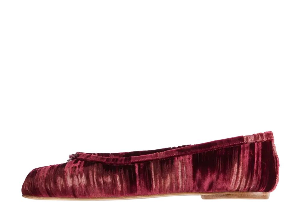 Maison Margiela Women's Tabi Ballerina "Cordovan red"