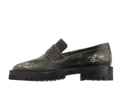 Maison Margiela Women's Tabi County Loafer "Black/White"