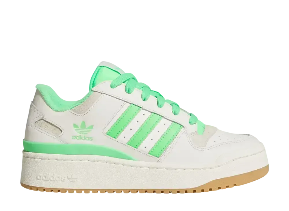 adidas Women's Forum Bold Stripes "Cloud White/Green/Off White"