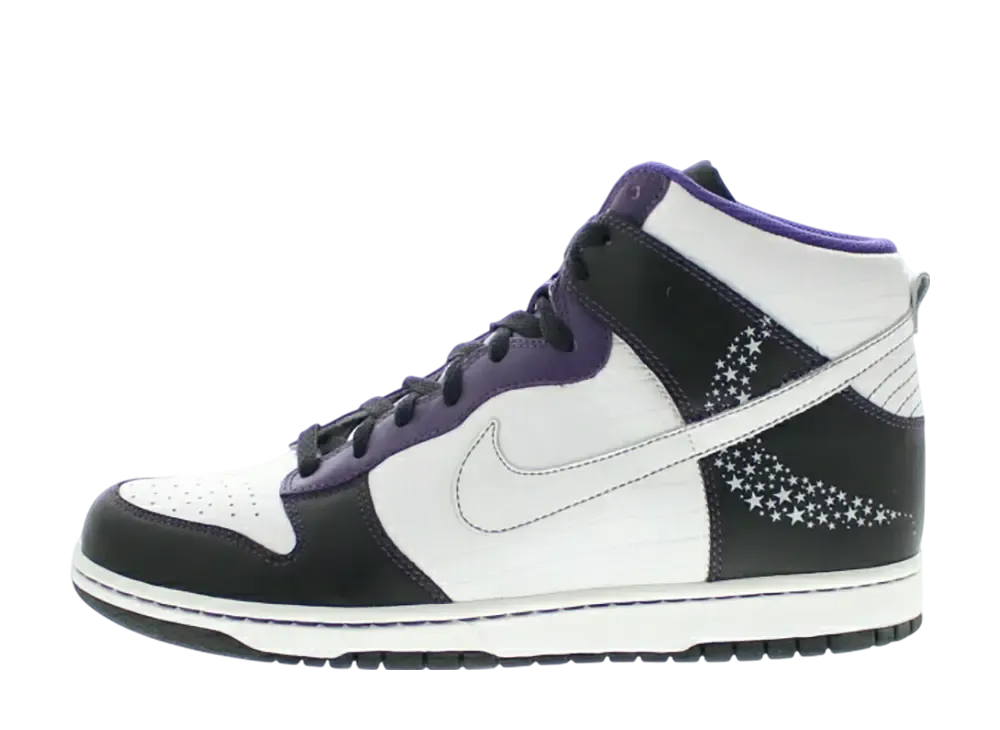 Nike Dunk High PRM "Black/White/Quasar Purple"