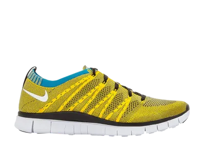 Nike Free Flyknit HTM "Tour Yellow/Light Charcoal/Neo Turquoise"