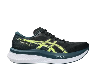 アシックス マジックスピード4 "ブラック/トランクィルティール"