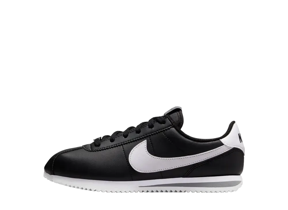 Nike GS Cortez Leather "Black/White"