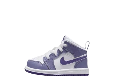ナイキ TD ジョーダン1 ミッド "ダスティーアメシスト/ホワイト/コートパープル" (キッズ)